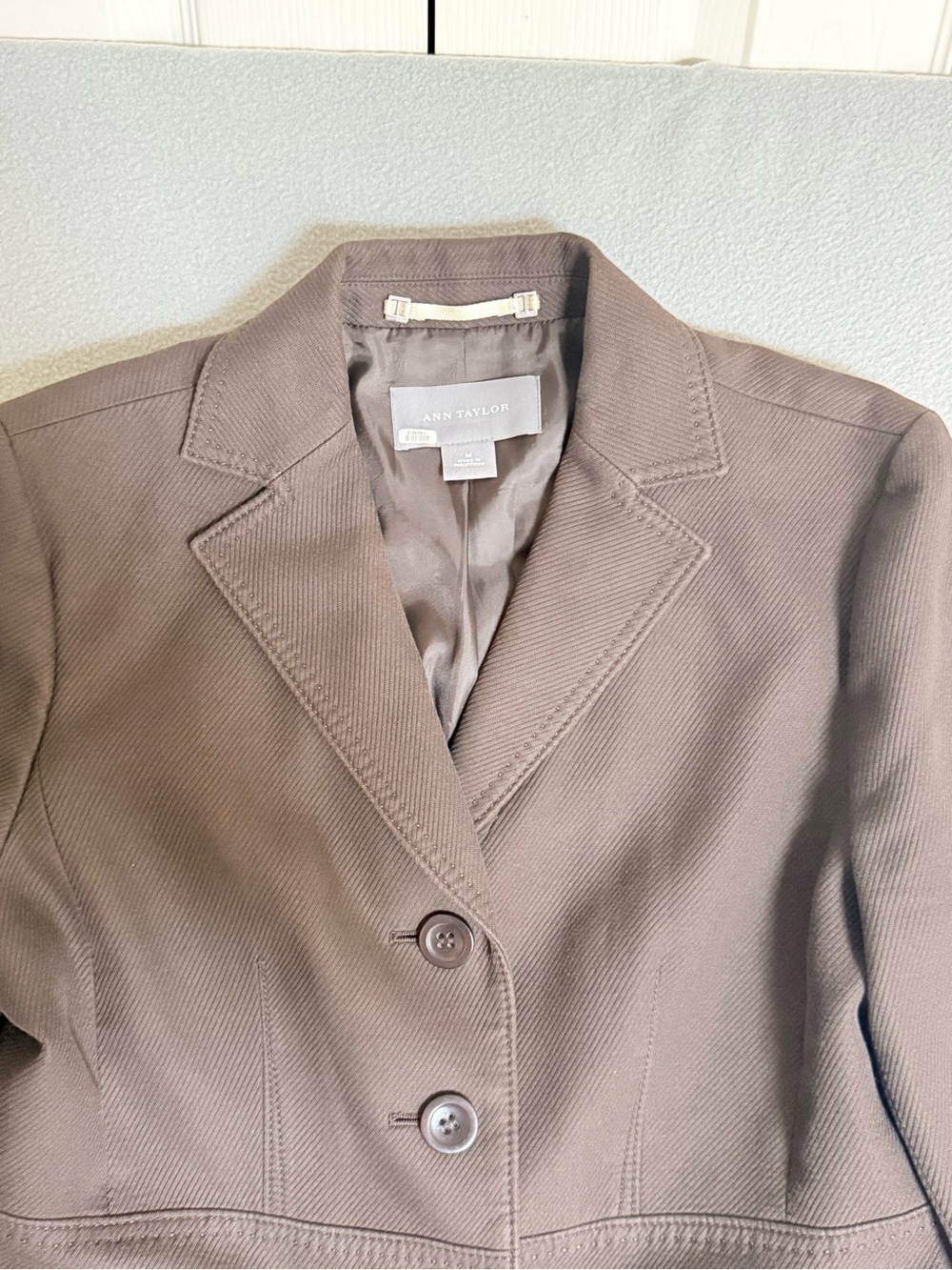 Ann Taylor Women's Chocolate Brown Tailored Blazer
